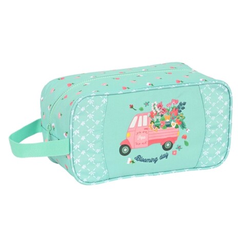 Geanta incaltaminte de voiaj pentru copii, Glow Lab, Pepa, 29 x 15 x 14 cm, poliester, multicolor