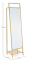 Oglinda de podea cu suport umerase Ekbal, Bizzotto, 46 x 181.5 cm, otel/sticla, auriu