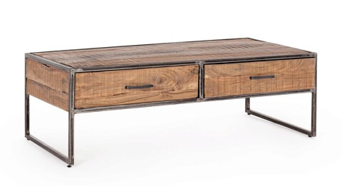 Masuta de cafea Elmer, Bizzotto, 120x60x40 cm, lemn de salcam/otel