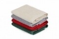 Set 4 prosoape de baie cu cos, Beverly Hills Polo Club, 30x30 cm,  100% bumbac, alb/gri/rosu/verde inchis