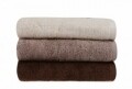 Set 3 prosoape de maini Beverly Hills Polo Club, 50x90 cm, 100% bumbac, Cream/Light Brown/Dark Brown
