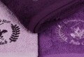 Set 3 prosoape de maini Beverly Hills Polo Club, 50x90 cm, 100% bumbac, Lilac/Purple/Dark Purple