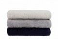 Set 3 prosoape de maini Beverly Hills Polo Club, 50x90 cm, 100% bumbac, White/Grey/Dark Blue