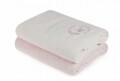 Set 2 prosoape de baie, Beverly Hills Polo Club, 70x140 cm, 100% bumbac, crem/frez
