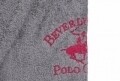 Halat de baie unisex, Beverly Hills Polo Club, 100% bumbac, M/L, Grey