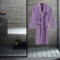 Halat de baie unisex, Beverly Hills Polo Club, 100% bumbac, S/M, lila