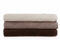 Set 3 prosoape de baie Evolution, Beverly Hills Polo Club, 70 x 140 cm, 100% bumbac, Crem/Maro deschis/Maro inchis