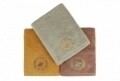 Set 3 prosoape de baie Beverly Hills Polo Club, 70x140 cm, 100% bumbac, Light Brown/Mustard/Green