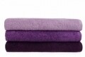 Set 3 prosoape de baie Beverly Hills Polo Club, 70x140 cm, 100% bumbac, Lilac/Purple/Dark Purple