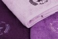 Set 3 prosoape de baie Beverly Hills Polo Club, 70x140 cm, 100% bumbac, Lilac/Purple/Dark Purple