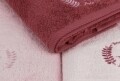 Set 3 prosoape de baie Beverly Hills Polo Club, 70x140 cm, 100% bumbac, Pink/Powder/Dusty Rose