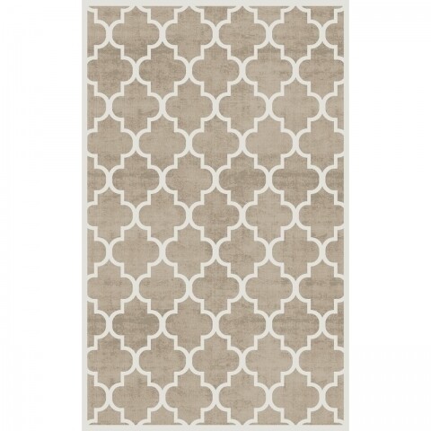 Covor rezistent CM 04 - Beige, Light Beige , 80x150 cm, bej