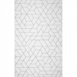 160x230 cm, Alb/Argintiu, LG 02 - White, Silver