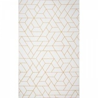 160x230 cm, Alb/Galben, LG 02 - White, Yellow