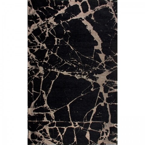 Covor rezistent Eko, SM 21 - Black, Gold XW, 100% acril,  160 x 230 cm