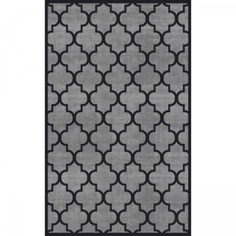 Covor rezistent CM 04 - Grey, Black , 200x290 cm