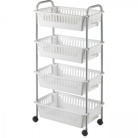 Cărucior cu 4 coșuri depozitare Metaltex Oslo