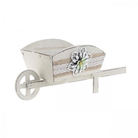 Suport decorativ pentru flori InArt, lemn, Cart