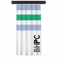 Draperie Beverly Hills Polo Club, Crt 07-6, 140x260, 100% poliester, alb/verde/albastru