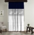 Draperie Beverly Hills Polo Club, 140x260, 100% poliester, Blue/White/Grey