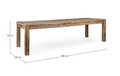 Masa Kaily, Bizzotto, 280x100x76 cm, lemn de ulm reciclat