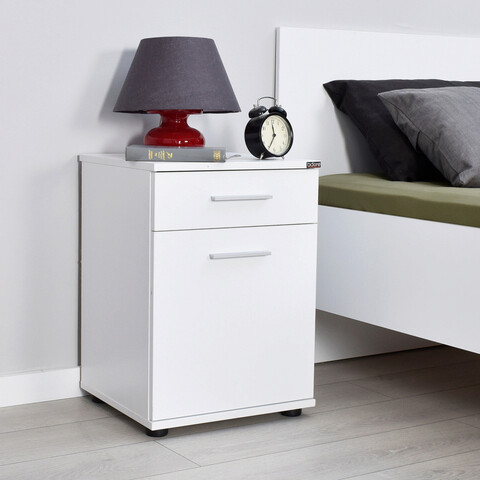 Noptiera, Adore, Kmd-511-Bb-1, 40x57x39 cm, PAL, Alb