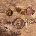 Set 12 linguri pentru cafea, Bidasoa, Gio, 13.1 cm, metal/inox, auriu/alb