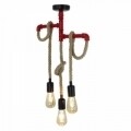 Candelabru All Design, metal, 40x50 cm, Red