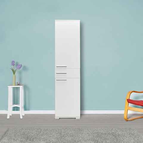 Dulap multifunctional, Adore, Adr-421-Pp-1, 45x187x40 cm, PAL, Alb