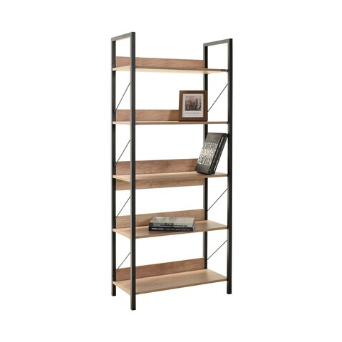Corp biblioteca, Adore, Ktp-850-Tt-1, 73x172x35 cm, PAL, Nuc / Negru