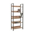Corp biblioteca, Adore, Ktp-850-Tt-1, 73x172x35 cm, PAL, Nuc / Negru