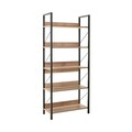 Corp biblioteca, Adore, Ktp-850-Tt-1, 73x172x35 cm, PAL, Nuc / Negru