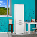 Dulap multifunctional, Adore, Adr-621-Pp-1, 52x187x38 cm, PAL, Alb