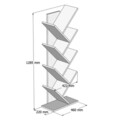Corp biblioteca, Almaren, Hitit, 46x128 cm, PAL, Antracit