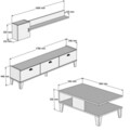 Set mobilier living, Almaren, Sumer 1, PAL, Stejar / Alb