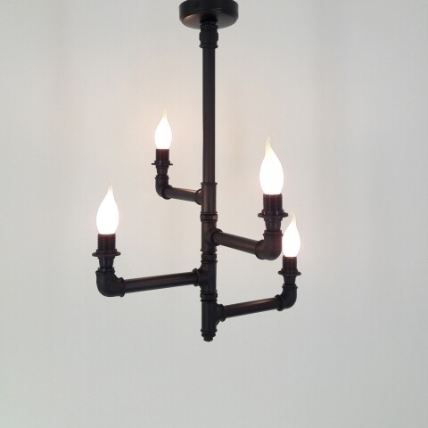 Candelabru All Design, metal, 40x40x60 cm, Mum Black