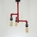 Candelabru All Design, handmade, 40x40x54 cm, Black Red Grey