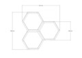 Raft de perete, Asse Home, Elfo, 61x58x9 cm, Maro