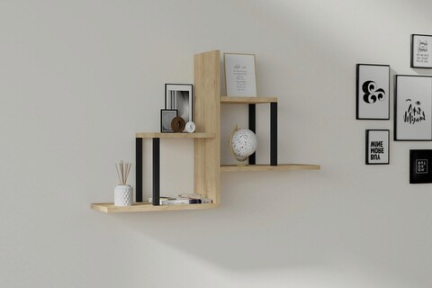 Raft de perete, Asse Home, Diana, 60x90x20 cm, PAL , Maro