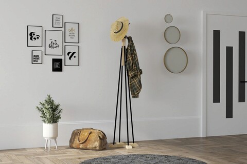 Umeras, Asse Home, Foley, 41x160 cm, PAL, Stejar / Negru