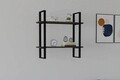 Raft de perete, Asse Home, Buba, 70x70x22 cm, PAL, Antracit