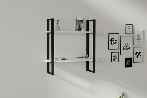 Raft de perete, Asse Home, Buba, 70x70x22 cm, PAL , Alb