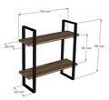 Raft de perete, Asse Home, Buba, 70x70x22 cm, PAL , Alb