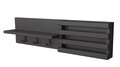 Cuier de perete, Asse Home, Huso, 80x20x11 cm, Lemn, Antracit