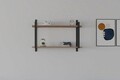 Raft de perete, Asse Home, Abat, 90x60x22 cm, PAL , Maro