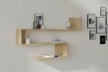 Raft de perete, Asse Home, Penne, 120x71x20 cm, PAL , Maro