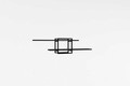 Raft de perete, Asse Home, Mone, 120x30x18 cm, PAL, Antracit / Negru