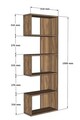 Corp biblioteca, Asse Home, Nebu, 52x150 cm, PAL , Alb