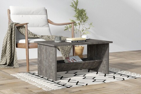 Masuta de cafea, Asse Home, Delta, 80x40x50 cm, PAL, Antracit