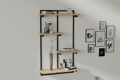 Raft de perete, Asse Home, Dodo, 70x120x15 cm, PAL , Maro